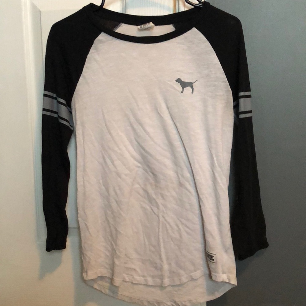 Pink 3/4 sleeved t-shirt